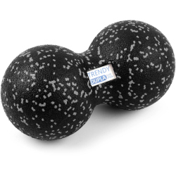 TRENDY SPORT Dupla Duo-Faszienball XL schwarz/grau 12 cm