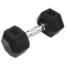 TRENDY SPORT Hex Dumbbell Hantel sechseckig schwarz 5 kg
