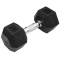 TRENDY SPORT Hex Dumbbell Hantel sechseckig schwarz 6 kg