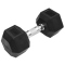 TRENDY SPORT Hex Dumbbell Hantel sechseckig schwarz 12,5 kg