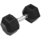 TRENDY SPORT Hex Dumbbell Hantel sechseckig schwarz 17,5 kg