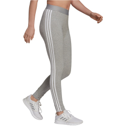 adidas Loungewear Essentials 3-Streifen Leggings Damen mgreyh/white XS