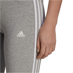 adidas Loungewear Essentials 3-Streifen Leggings Damen mgreyh/white XS