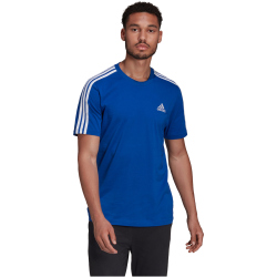adidas Essentials 3-Streifen T-Shirt Herren royblu/white S