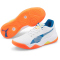 PUMA Eliminate Power Nitro Hallenschuhe PUMA white/mykonos blue/yellow alert/neon citrus 47