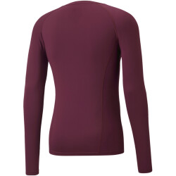 PUMA LIGA Baselayer langarm Funktionsshirt Herren 57 - grape wine M