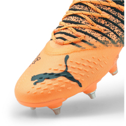 PUMA Future Z 1.3 MxSG Stollen-Fu&szlig;ballschuhe Herren neon citrus/puma black/puma white 37.5