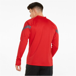 PUMA teamFINAL Training 1/4-Zip Top Slim Fit Herren puma red/smoked pearl/puma silver M