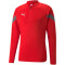 PUMA teamFINAL Training 1/4-Zip Top Slim Fit Herren puma red/smoked pearl/puma silver M