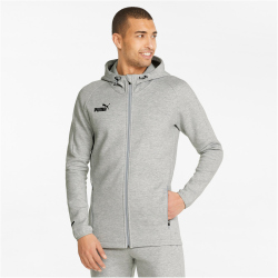 PUMA teamFINAL Casuals Kapuzenjacke Herren light gray heather M