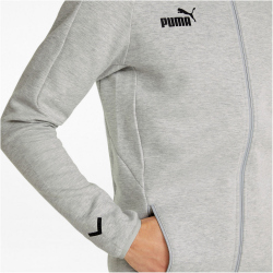 PUMA teamFINAL Casuals Kapuzenjacke Herren light gray heather M