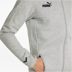 PUMA teamFINAL Casuals Kapuzenjacke Herren light gray heather XL