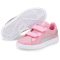 PUMA Smash v2 Glitz Glam PS Kinder Sneaker mit Klettverschluss prism pink/puma silver 31
