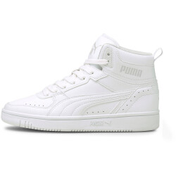 PUMA Rebound Joy Mid-Top Sneaker Kinder PUMA white/PUMA white/limestone 36