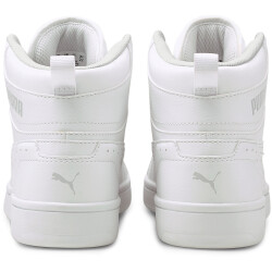 PUMA Rebound Joy Mid-Top Sneaker Kinder PUMA white/PUMA white/limestone 36