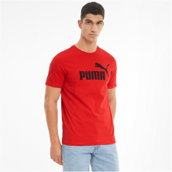 PUMA Essential Logo T-Shirt Herren high risk red 3XL