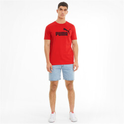 PUMA Essential Logo T-Shirt Herren high risk red XL
