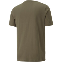 PUMA Essentials Logo T-Shirt Herren dark green moss M