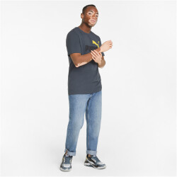 PUMA Ess+ Metallic 2 Col Logo T-Shirt Herren dark slate S