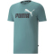 PUMA Ess+ Metallic 2 Col Logo T-Shirt Herren mineral blue S