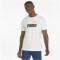 PUMA Ess+ Metallic 2 Col Logo T-Shirt Herren PUMA white/putty 4XL