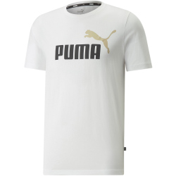 PUMA Ess+ Metallic 2 Col Logo T-Shirt Herren puma...
