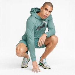 PUMA Ess+ Metallic 2 Col Big Logo Fleece-Hoodie Herren...