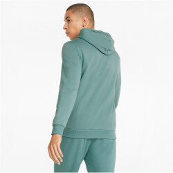 PUMA Ess+ Metallic 2 Col Big Logo Fleece-Hoodie Herren mineral blue L