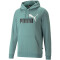 PUMA Ess+ Metallic 2 Col Big Logo Fleece-Hoodie Herren mineral blue L