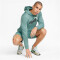 PUMA Ess+ Metallic 2 Col Big Logo Fleece-Hoodie Herren mineral blue L