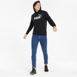 PUMA Ess+ Metallic 2 Col Big Logo Fleece-Hoodie Herren...
