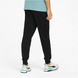 PUMA Ess+ Metallic 2 Col Logo Jogginghose Herren puma black/mineral blue 4XL