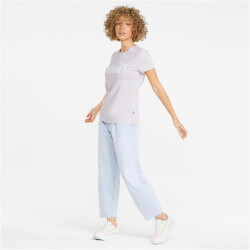 PUMA Essentials Logo T-Shirt Damen lavender fog XS