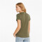 PUMA Essentials Logo T-Shirt Damen dark green moss S