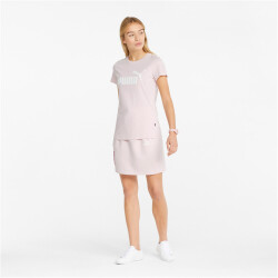 PUMA Essentials Logo T-Shirt Damen chalk pink S