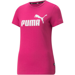 PUMA Essentials Logo T-Shirt Damen festival fuchsia XS