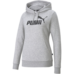 PUMA Essentials Logo Hoodie Damen 04 - light gray heather M