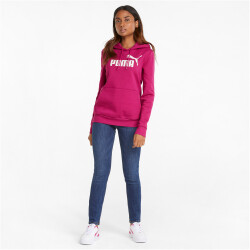 PUMA Essentials Logo Fleece Hoodie Damen festival fuchsia XS