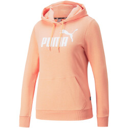 PUMA Essentials Logo Terry-Hoodie Damen peach pink S
