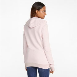 PUMA Essentials Logo Terry-Hoodie Damen chalk pink XS