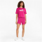 PUMA Essentials Cropped Logo T-Shirt Damen festival fuchsia XS
