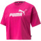 PUMA Essentials Cropped Logo T-Shirt Damen festival fuchsia L