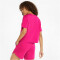 PUMA Essentials Cropped Logo T-Shirt Damen festival fuchsia L
