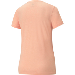 PUMA Essentials Logo Heather T-Shirt Damen peach pink heather S