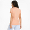 PUMA Essentials Logo Heather T-Shirt Damen peach pink heather S