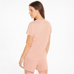 PUMA Essentials Logo Heather T-Shirt Damen rosette heather S