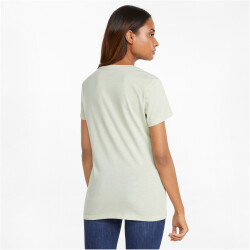 PUMA Essentials Logo Heather T-Shirt Damen spring moss heather L