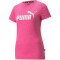 PUMA Essentials Logo Heather T-Shirt Damen festival fuchsia heather L