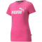 PUMA Essentials Logo Heather T-Shirt Damen festival fuchsia heather M