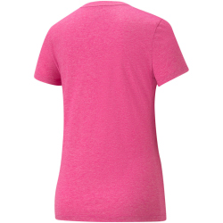 PUMA Essentials Logo Heather T-Shirt Damen festival fuchsia heather S